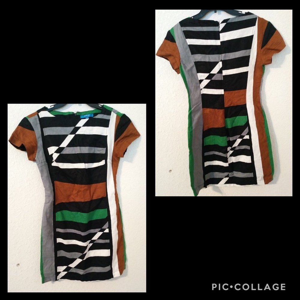 Derek Lam Design Nation Color Block Shift Dress